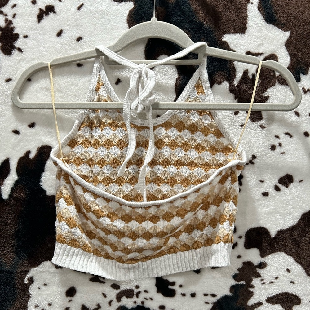 Knit Halter Crop Top